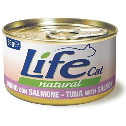 Life Cat Tonno con Salmone Lattina 85gr Life Cat Tonno con Salmone Lattina 85gr